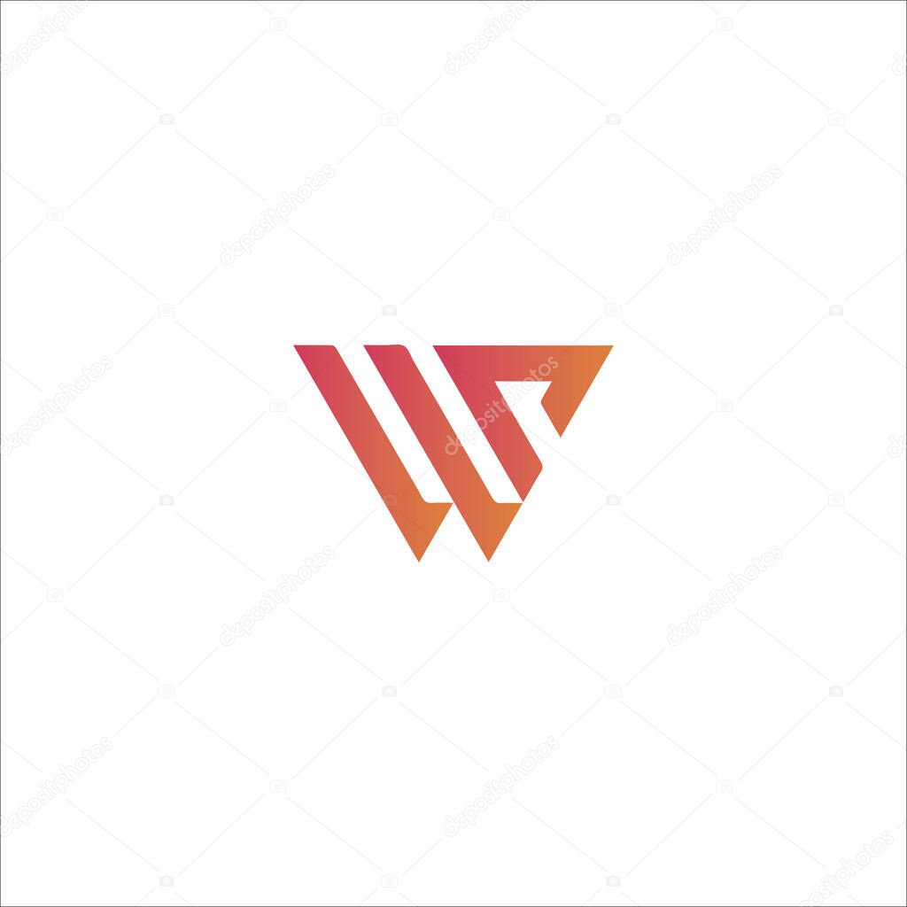 Initial letter wp logo or pw logo vector design templates