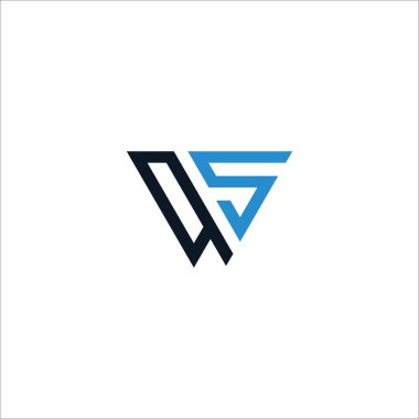 İlk harf w logo veya sw logo vektör tasarım şablonu