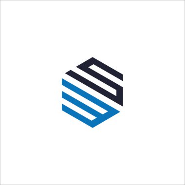 İlk harf w logo veya sw logo vektör tasarım şablonu