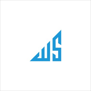 İlk harf w logo veya sw logo vektör tasarım şablonu