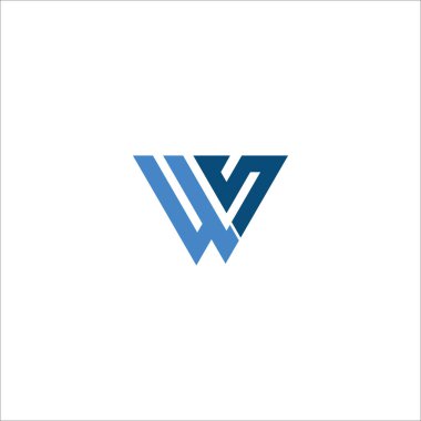 İlk harf w logo veya sw logo vektör tasarım şablonları