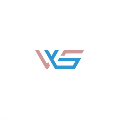 İlk harf w logo veya sw logo vektör tasarım şablonları