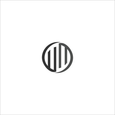 Initial letter wm logo or mw logo vector design templates clipart