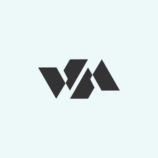 Logo Iniziale Della Lettera Modelli Progettazione Vettoriale Del Logo — Vettoriale Stock