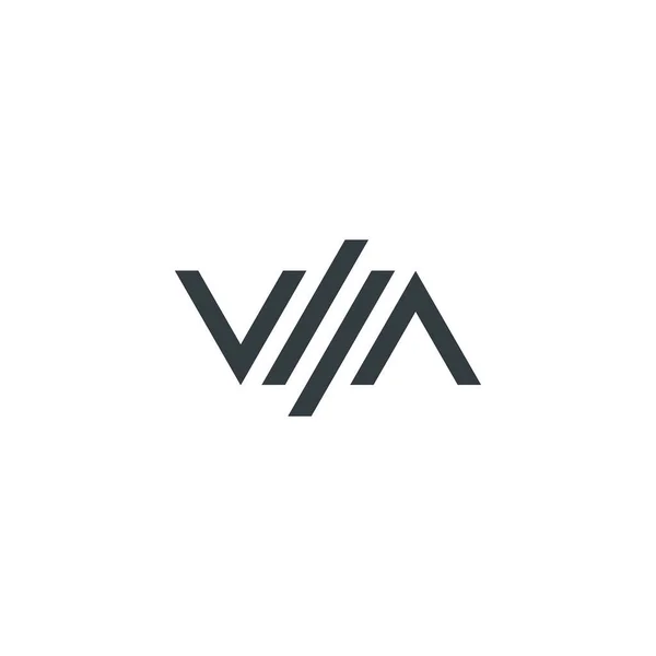 Logotipo Inicial Letra Modelo Projeto Vetor Logotipo —  Vetores de Stock