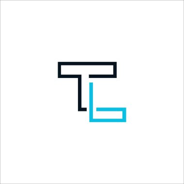 İlk harf. Logo veya tl vektör tasarım şablonu