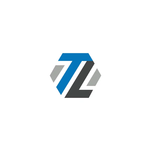 İlk harf. Logo veya tl vektör tasarım şablonu