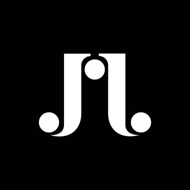 İlk harf jj logo vektör tasarım şablonu