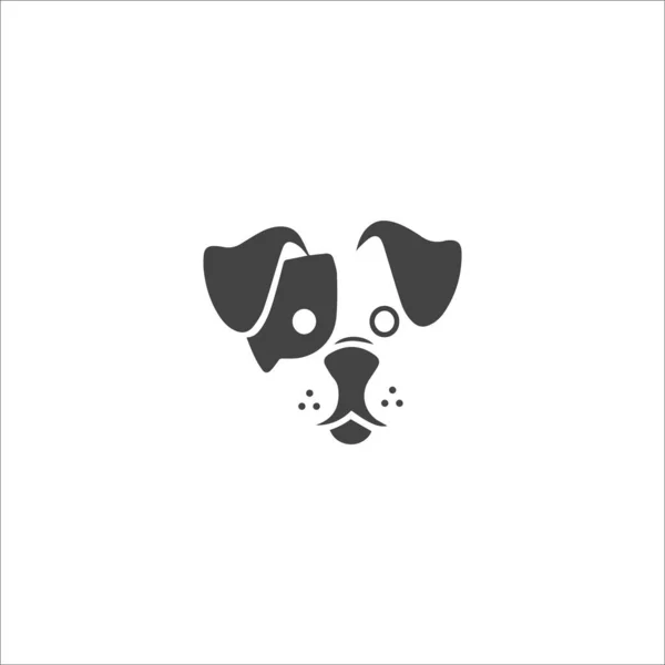 Animal Perro Logo Vector Diseño Plantilla — Vector de stock