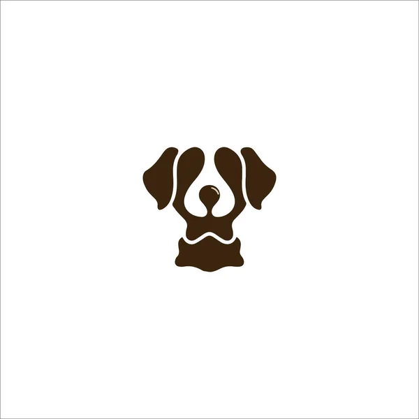 Animal Perro Logo Vector Diseño Plantilla — Archivo Imágenes Vectoriales