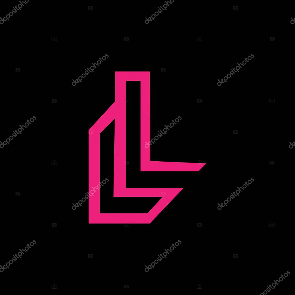 Initial letter ll logo vector design template