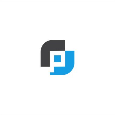 Initial letter pp logo or p logo vector design template clipart