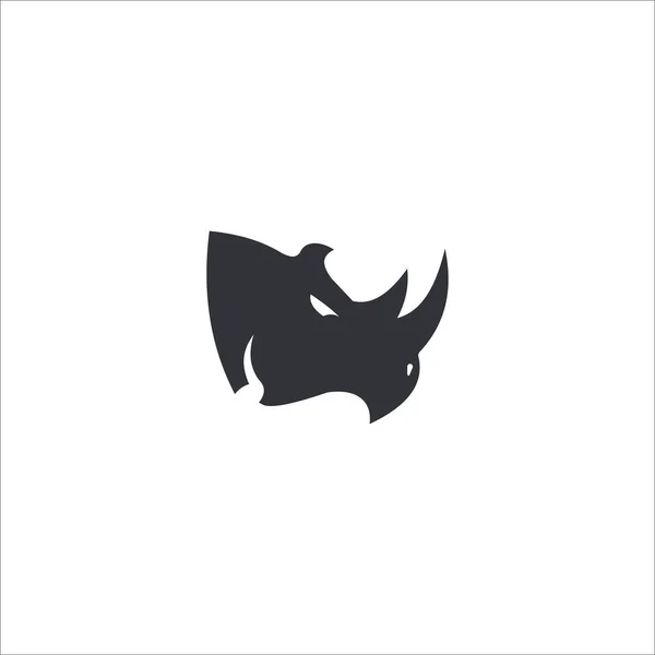 Animal Rhino Vetor Design Logo Template —  Vetores de Stock