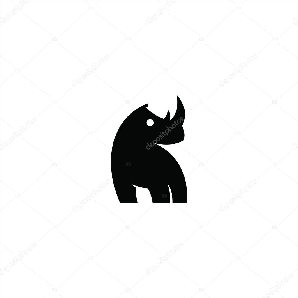 Animal Rhino Vector design Logo Template