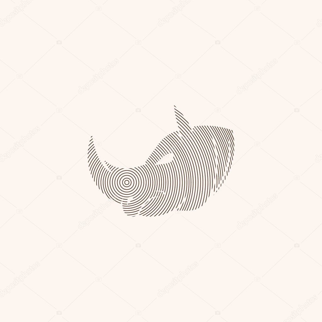 Animal Rhino Vector design Logo Template
