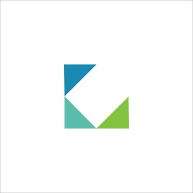 İlk harf kilometre logosu veya mk logo vektör tasarım şablonları