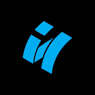 İlk harf logo veya si logo vektör tasarım şablonları