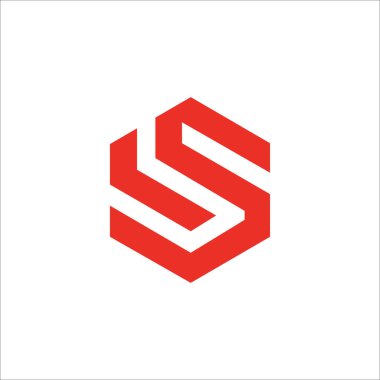 İlk harf logo veya si logo vektör tasarım şablonu