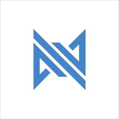 İlk harf cn logosu veya nc logo vektör tasarım şablonu