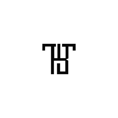 Initial letter tb logo or bt logo vector design clipart