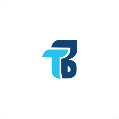 İlk harf tb logosu veya bt logo vektör tasarımı