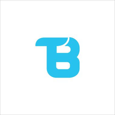 İlk harf tb logosu veya bt logo vektör tasarımı