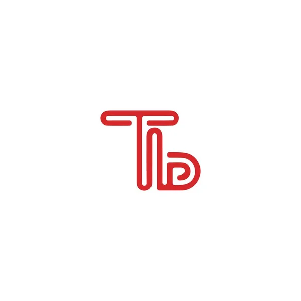 Инициальная Буква Логотип Векторный Дизайн Логотипа — стоковый вектор