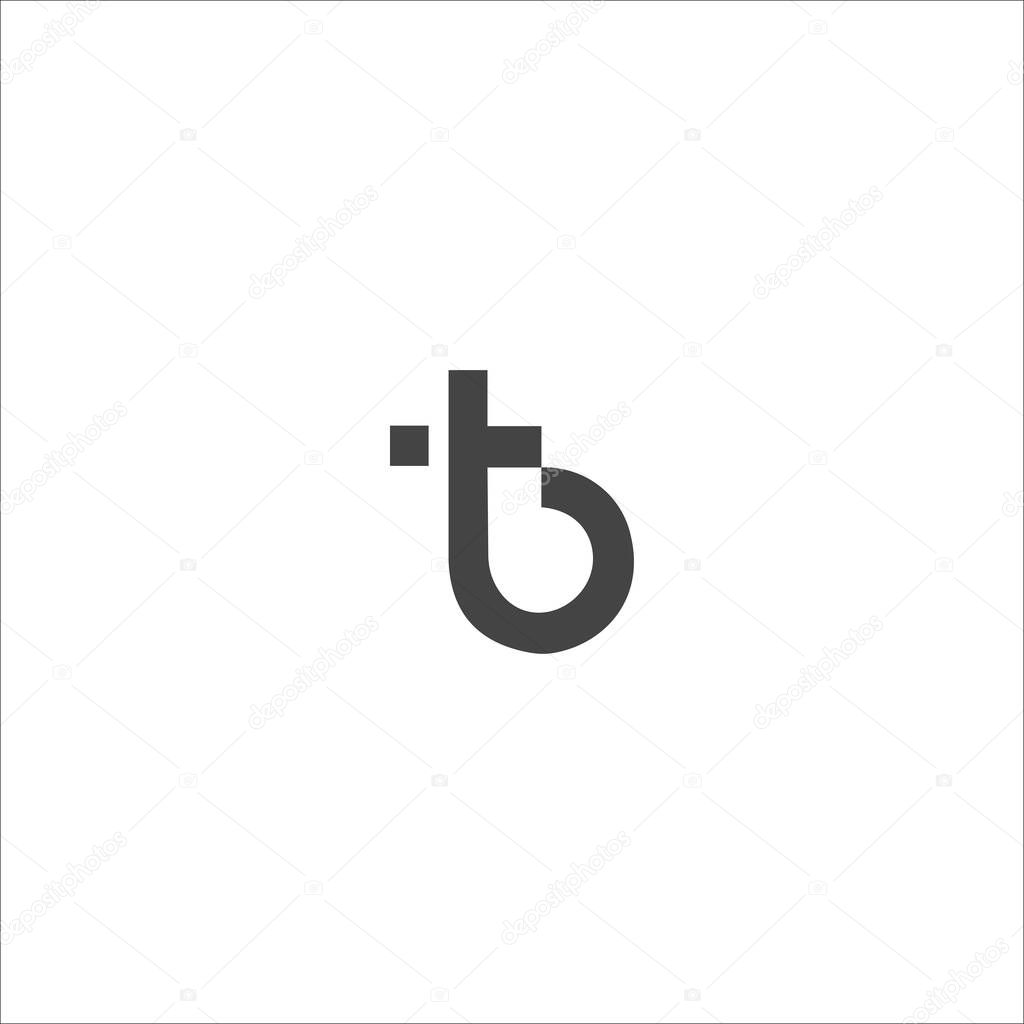 Initial letter tb logo or bt logo vector design template
