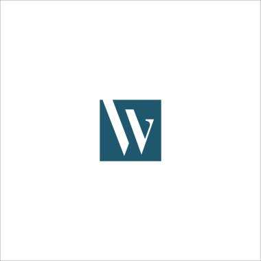 Başlangıç harfi wl logosu veya lw logo vektör tasarım şablonu