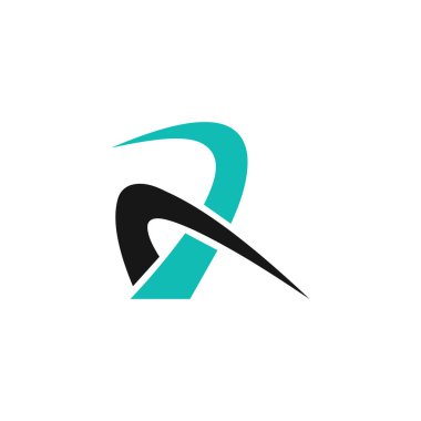 İlk harf ra logo veya ar logo vektör tasarım şablonu