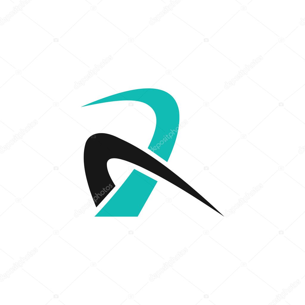 Initial letter ra logo or ar logo vector design template