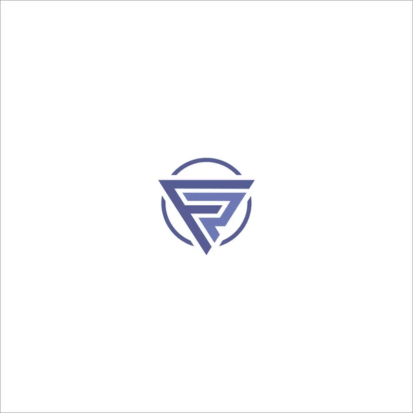 Logotipo Inicial Letra Modelo Design Vetor Logotipo — Vetor de Stock