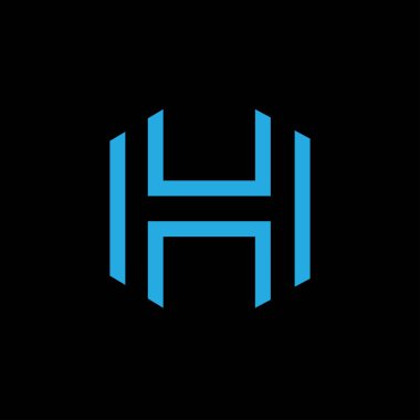 İlk harf hh logo veya h logo vektör tasarım şablonları