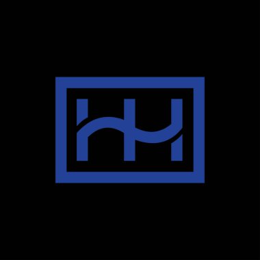 İlk harf hh logo veya h logo vektör tasarım şablonları