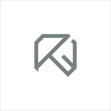 İlk harf rw logosu veya wr logo vektör tasarım şablonları