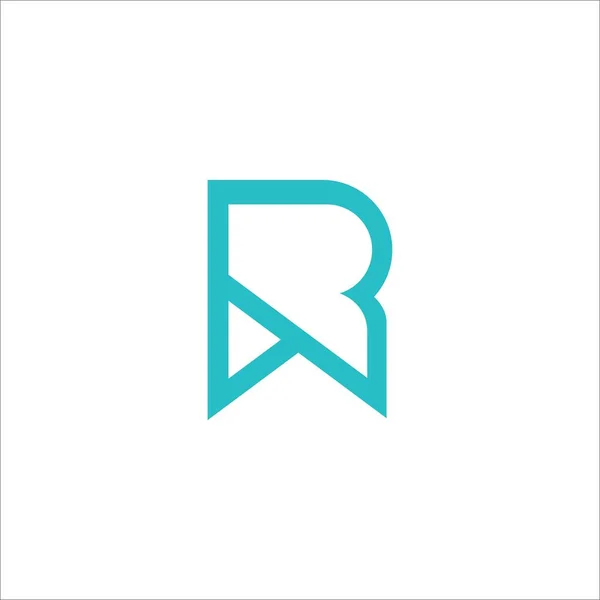 頭文字のRwロゴまたはWrロゴベクトルデザインテンプレート — ストックベクタ