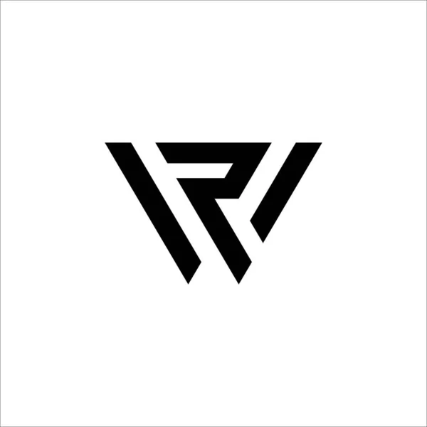 İlk harf rw logosu veya wr logo vektör tasarım şablonları