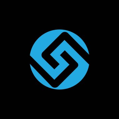 İlk harf s logo vektör tasarım şablonu