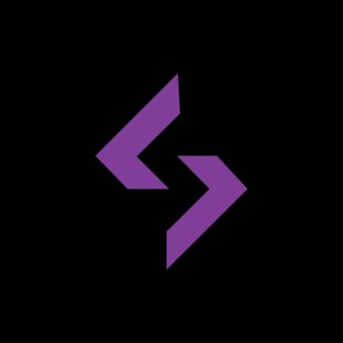 İlk harf s logo vektör tasarım şablonu