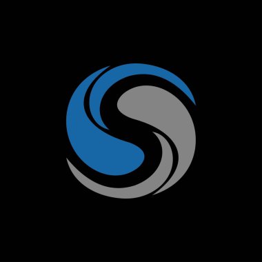 İlk harf s logo vektör tasarım şablonları