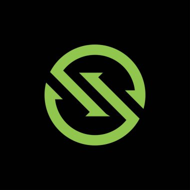 İlk harf s logo vektör tasarım şablonları