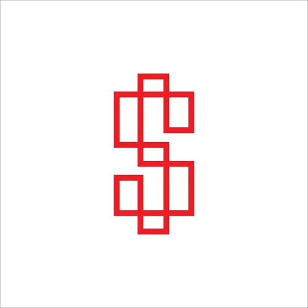 Modèle Conception Vectorielle Logo Lettre Initiale — Image vectorielle