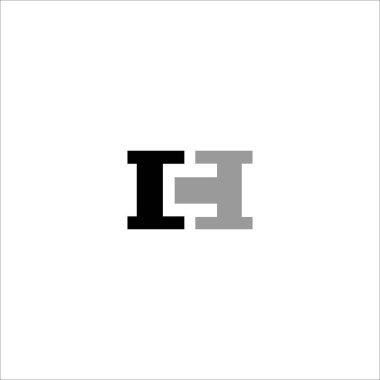 İlk harf hc logosu veya ch logo vektör tasarım şablonu