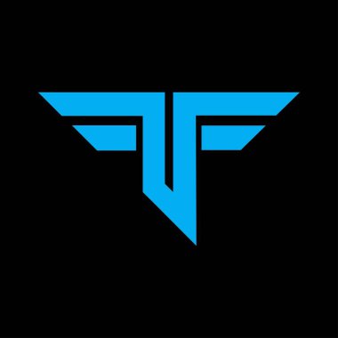 İlk harf f f f logo vektör tasarım şablonu