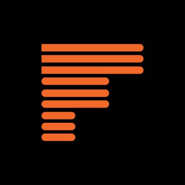 İlk harf f f f logo vektör tasarım şablonu