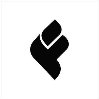 İlk harf f f f logo vektör tasarım şablonu