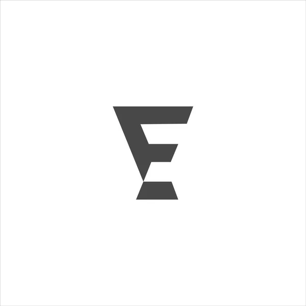 Carta Inicial Modelo Design Vetor Logotipo — Vetor de Stock