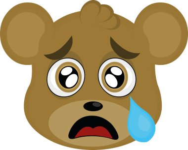 Oyuncak ayı karikatürünün vektör çizimi