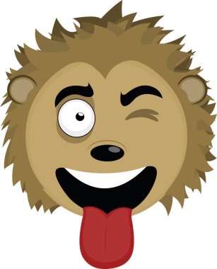 Kirpi karikatürünün vektör çizimi
