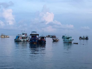 Tayland Körfezi 'nde tekneler